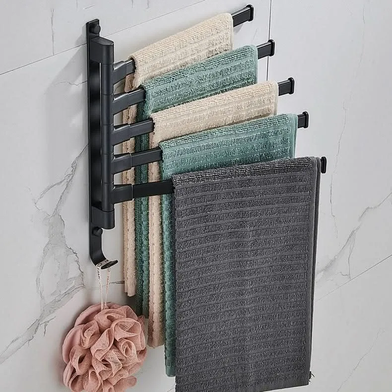 TIDYRACK – Toallero de 5 brazos con diseño moderno Cozey Maison