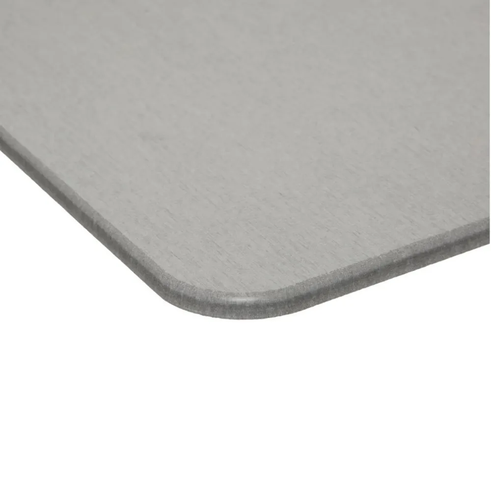 Alfombra de Diatomita 39x60cm Gris, Roca Natural Porosa, Ligera y Rígida, Ultra Absorbente, Antideslizante, Higiénica, Con...