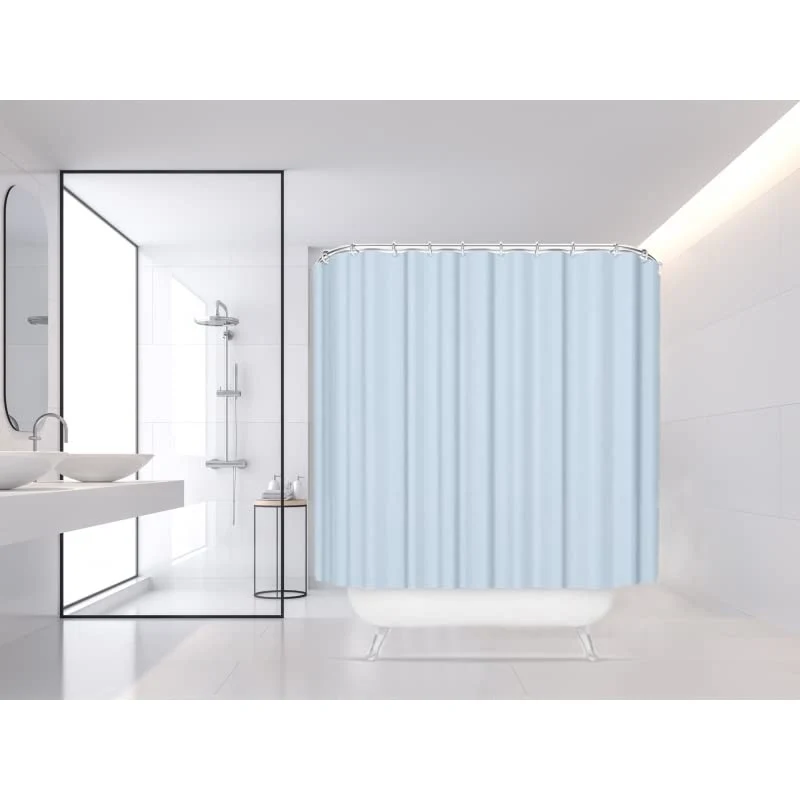 Cortina de Ducha poliéster Impermeable para Cuarto de baño 180x200 cm Azul damdamgo