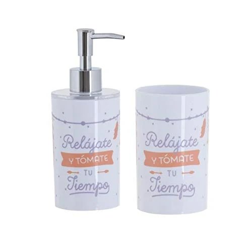 Set de baño Original RELAJATEde PVC para Cuarto de baño damdamgo