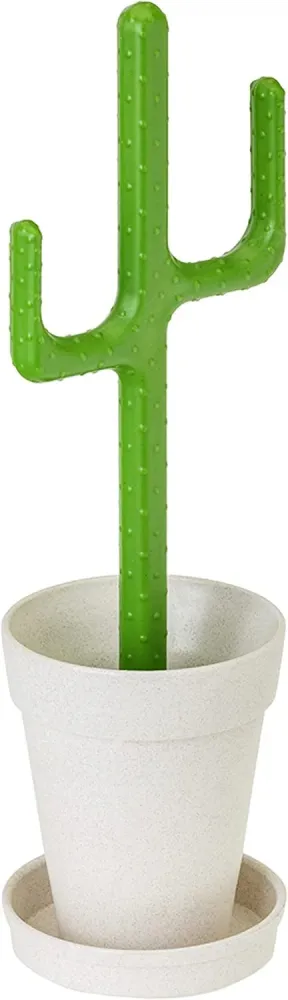 VIGAR Flower Power Escobillero de Baño de Pie, Blanco, 12 X 12 X 43 cm damdamgo