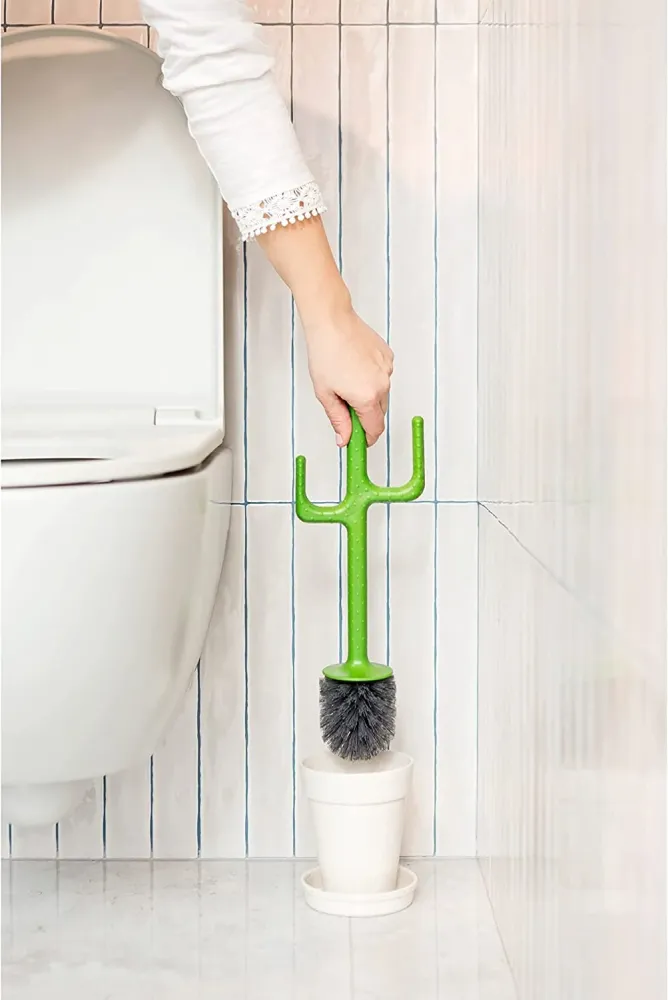 VIGAR Flower Power Escobillero de Baño de Pie, Blanco, 12 X 12 X 43 cm damdamgo
