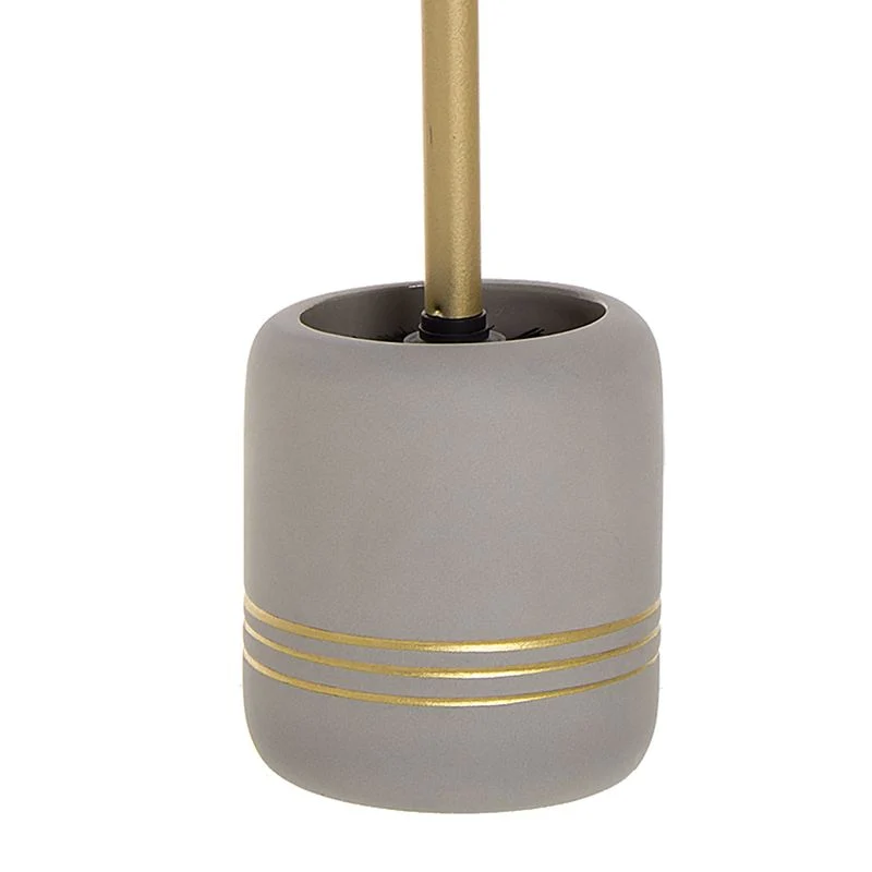 ESCOBILLERO GRIS FILO CHAMPAGNE DCASA