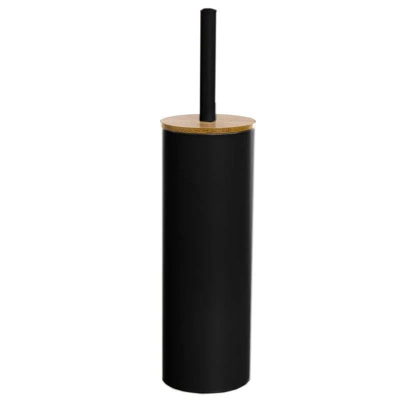 ESCOBILLERO TAPA BAMBU NEGRO DCASA