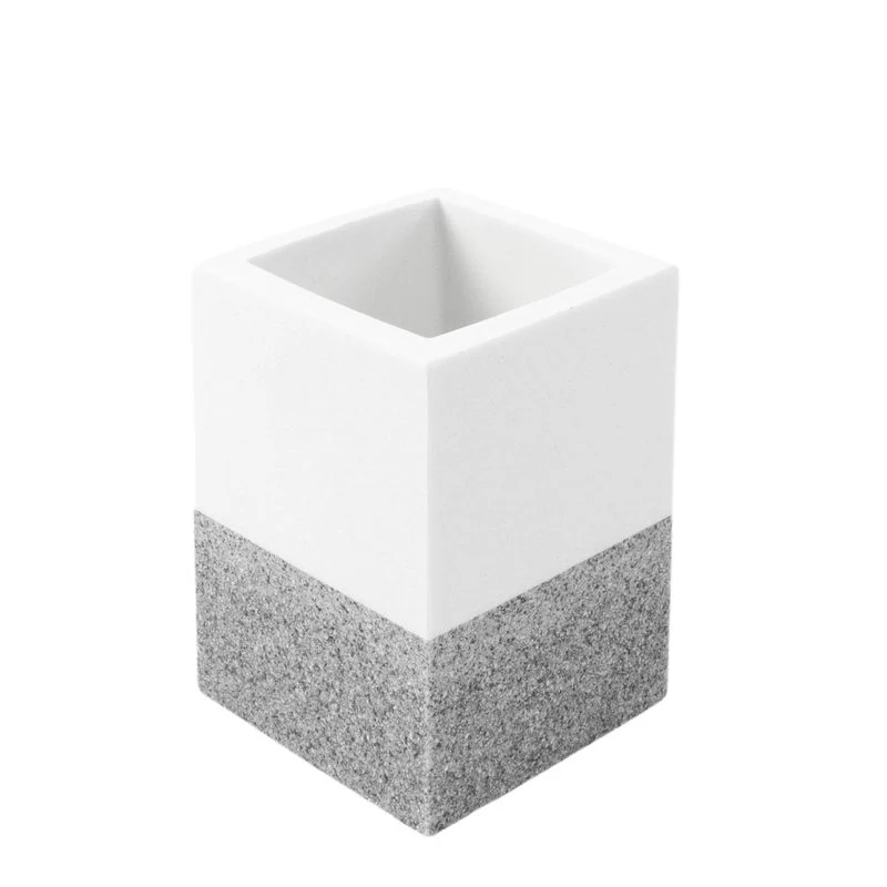 VASO BAÑO BICOLOR GRIS DCASA
