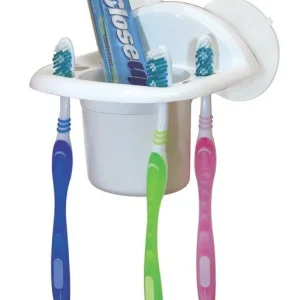 Porta cepillos de dientes con ventosas Decomarket Uruguay