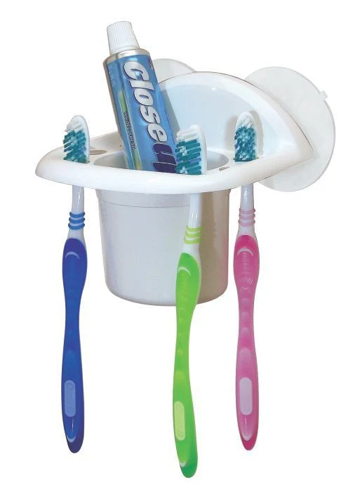 Porta cepillos de dientes con ventosas Decomarket Uruguay