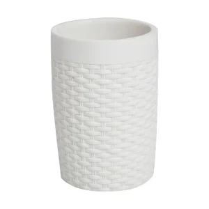 Vaso Trenzado Blanco Decomarket Uruguay