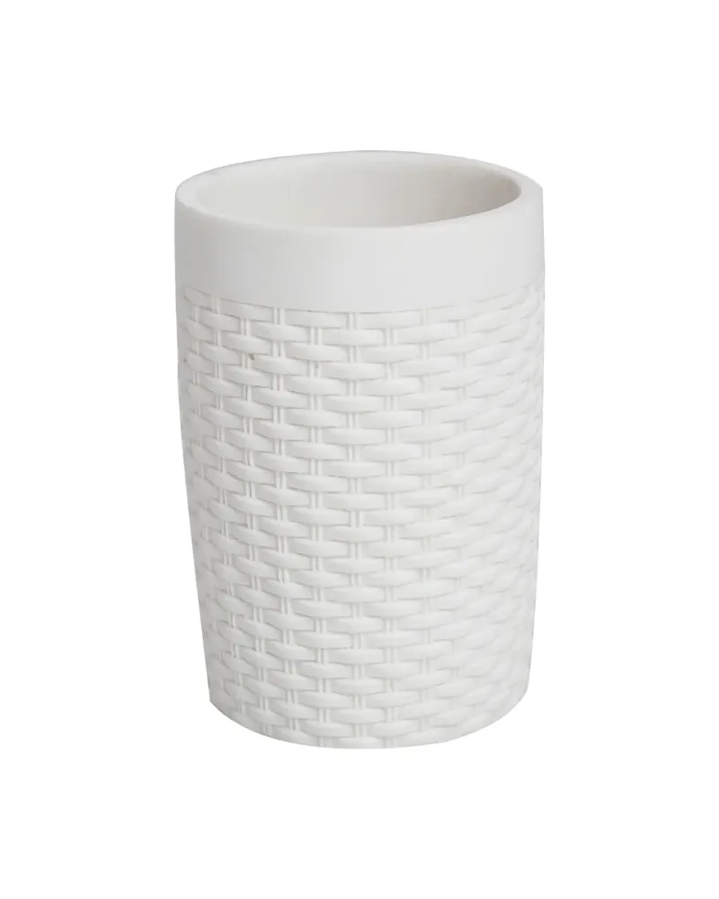 Vaso Trenzado Blanco Decomarket Uruguay