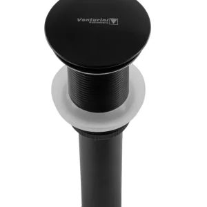 Desagüe Click Push grande sin rebose Negro