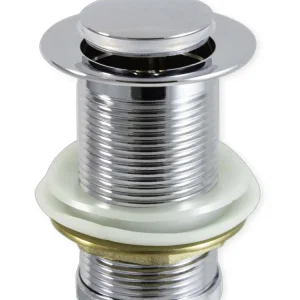 Desagüe Push pequeño sin rebose Cromado