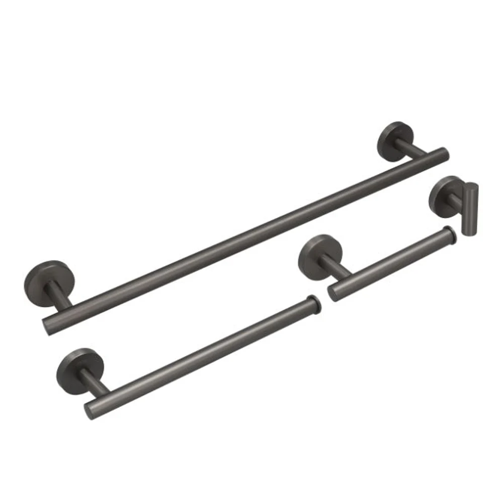 Juego de 4 Accesorios para Baño Grafito Dica 1100.3