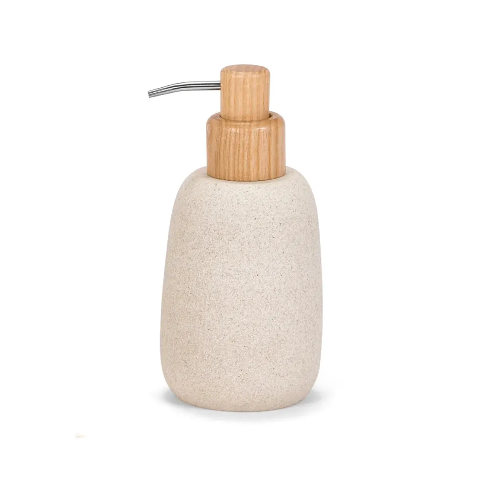 Dispensador de baño beis de arenisca para Viaje
