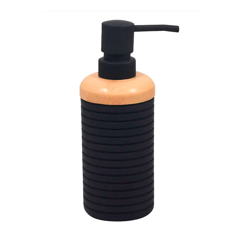 Dispensador De Jabon Locion Botella 300 Ml Negro