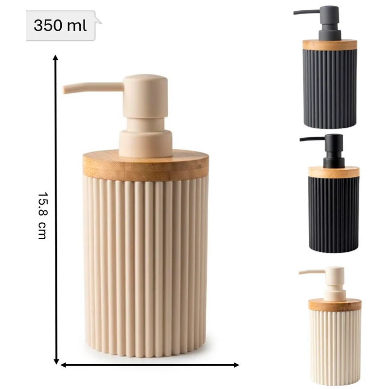 Dispensador De Jabon Locion Botella 350 Ml Blanco