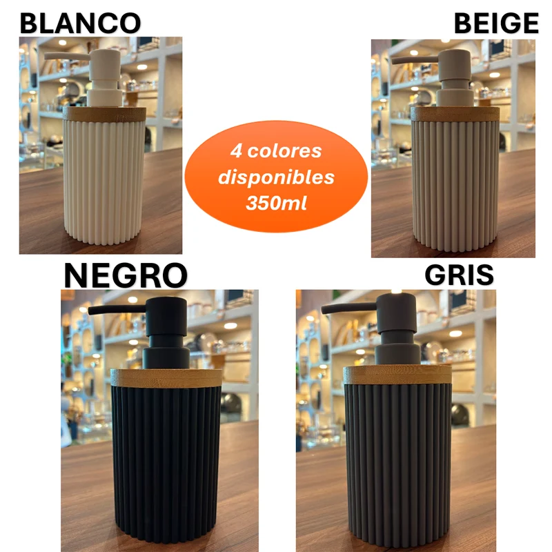 Dispensador De Jabon Locion Botella 350 Ml Blanco