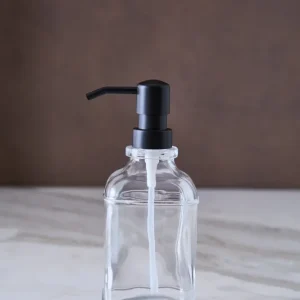 DISPENSER DE JABÓN CLEAR & BLACK 500ML