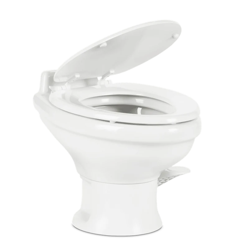 Inodoro para autocaravana Dometic 302321681 – Serie 321 – Inodoro fijo de cerámica – Blanco