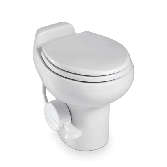 Inodoro para autocaravana Dometic 302651001 – Traveler 510 Plus – Cerámica permanente – Blanco