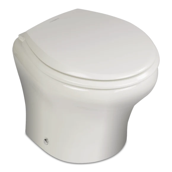 Inodoro para autocaravana Dometic 324892023 – Inodoro MasterFlush de bajo perfil con control táctil de 12 V