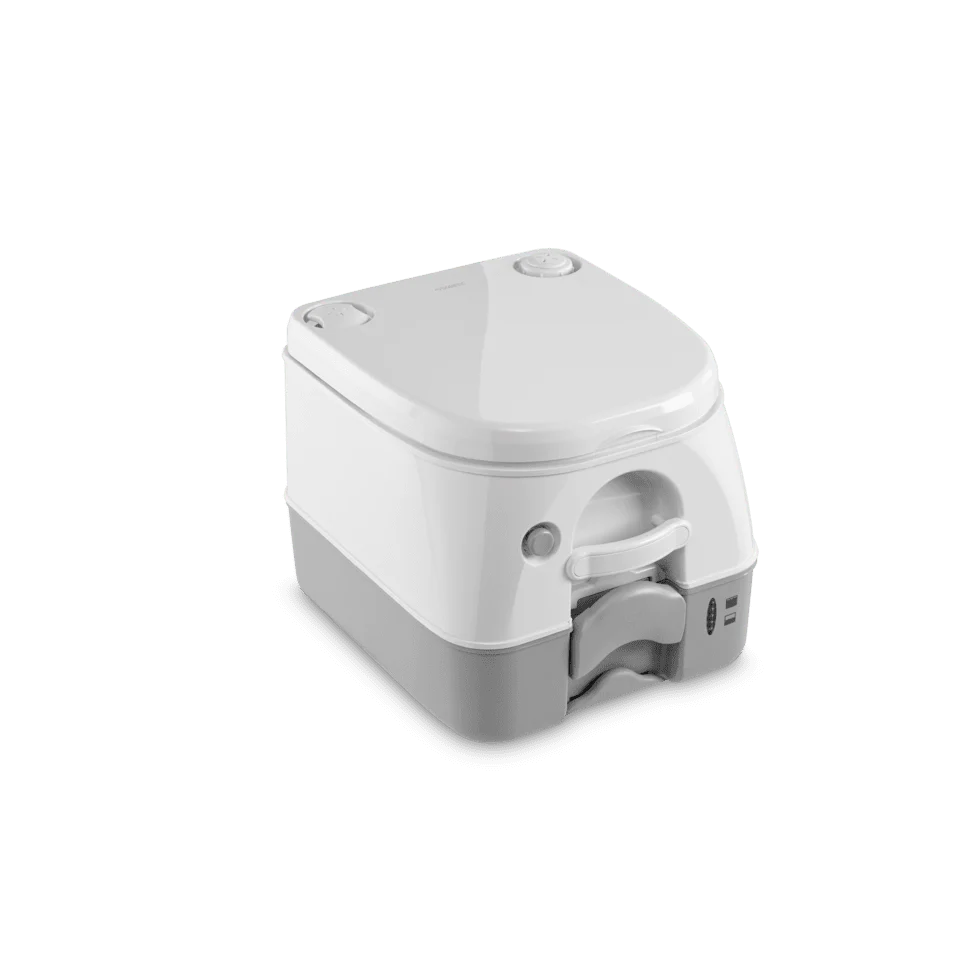 Inodoro portátil Dometic SaniPottie 972, tanque de desechos de 2,6 galones, color gris
