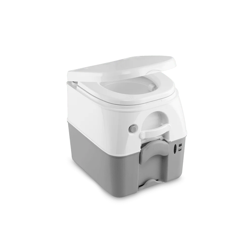 Inodoro portátil Dometic SaniPottie 976, tanque de desechos de 5 galones, color gris