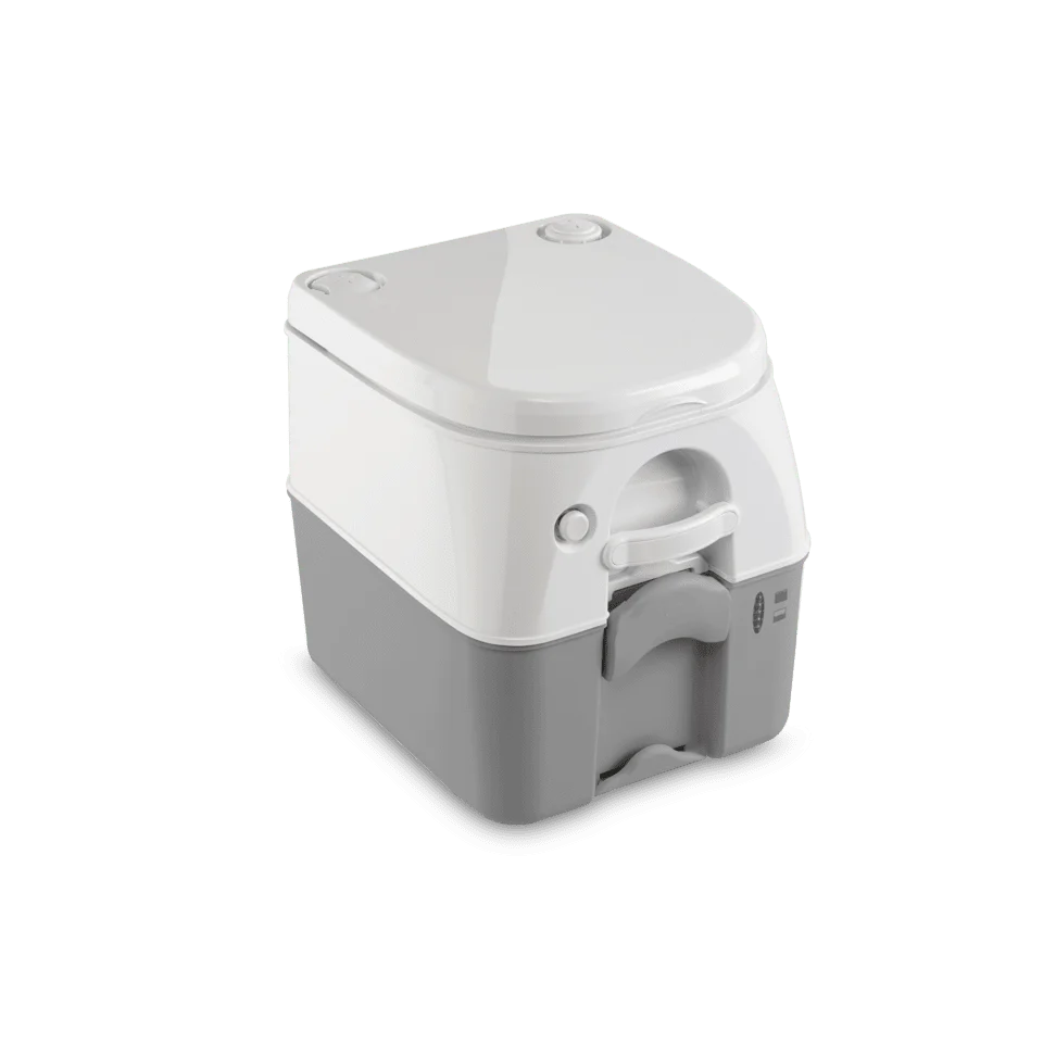 Inodoro portátil Dometic SaniPottie 976, tanque de desechos de 5 galones, color gris