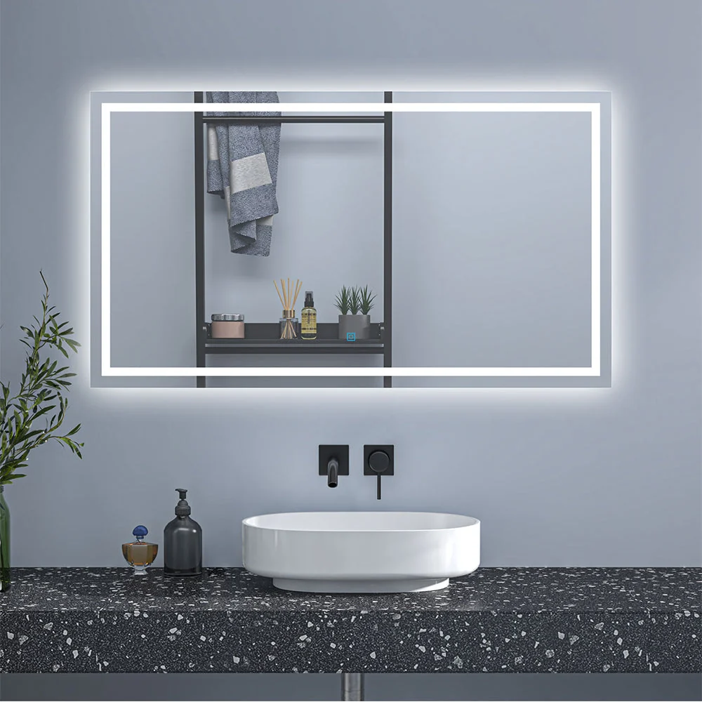 Duchacasa Espejo de baño LED sin cobre 120×80cm+antivaho+interruptor táctil Duchacasa_TZBY