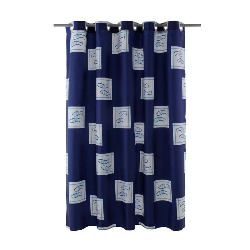 CORTINA POLIESTER SARDINE HANGLESS 180x180CM Duschy