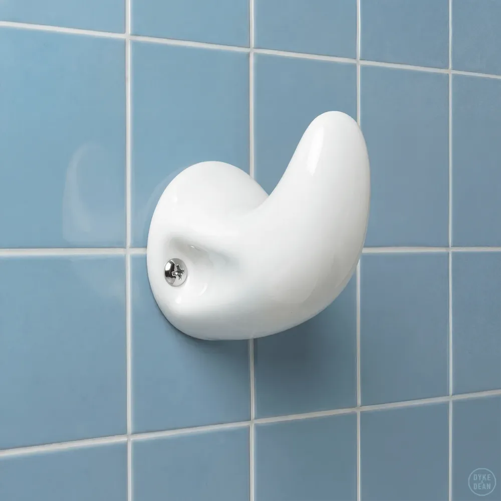 GANCHO DE PARED DE PORCELANA PUNTA DYKE & DEAN