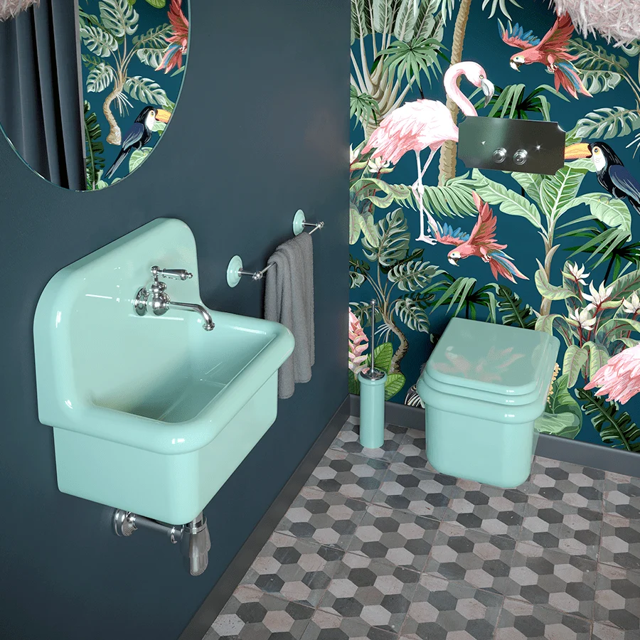 GRIFOS DE MANIJA DE PALANCA METÁLICA DOBLE PARA LAVABO DYKE & DEAN