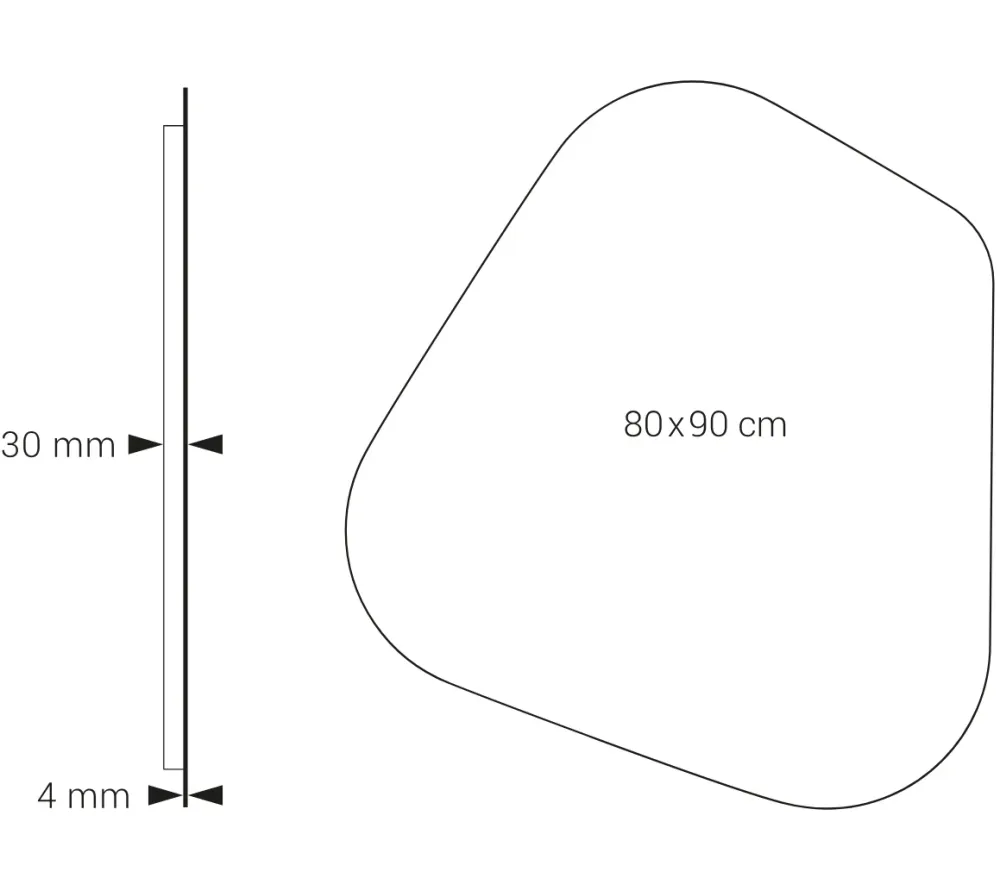 Espejo LED ALTAMIRA Dyled – Retroiluminado, Antivaho y Control Táctil (80-90 cm)
