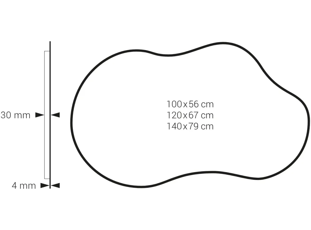 Espejo LED DOÑANA Dyled – Retroiluminado, Antivaho y Marco Negro (100-140 cm)