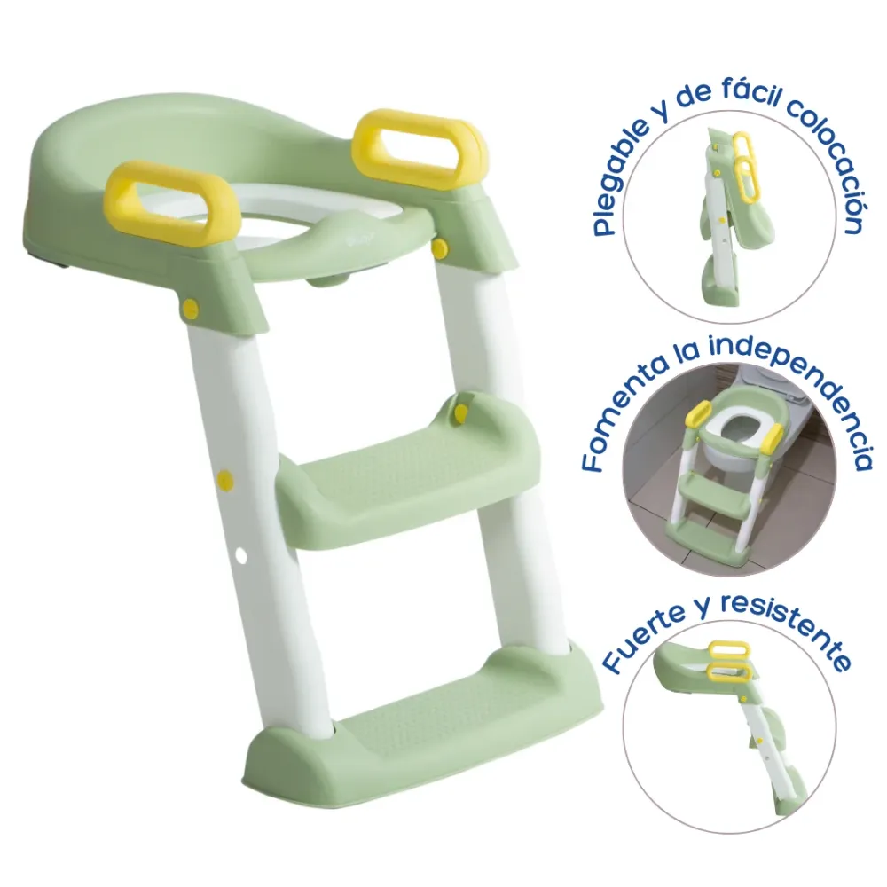 BACINILLA CON ESCALERA - EB903-1 EBABY Verde