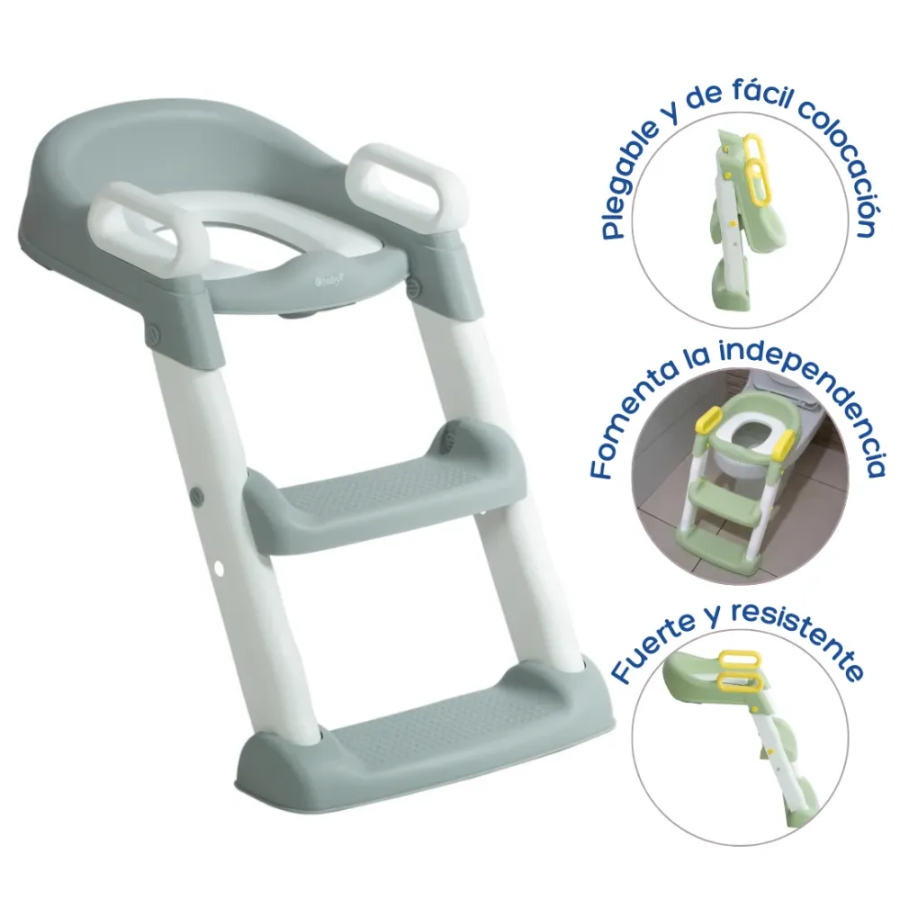 BACINILLA CON ESCALERA - EB903-1 EBABY Verde