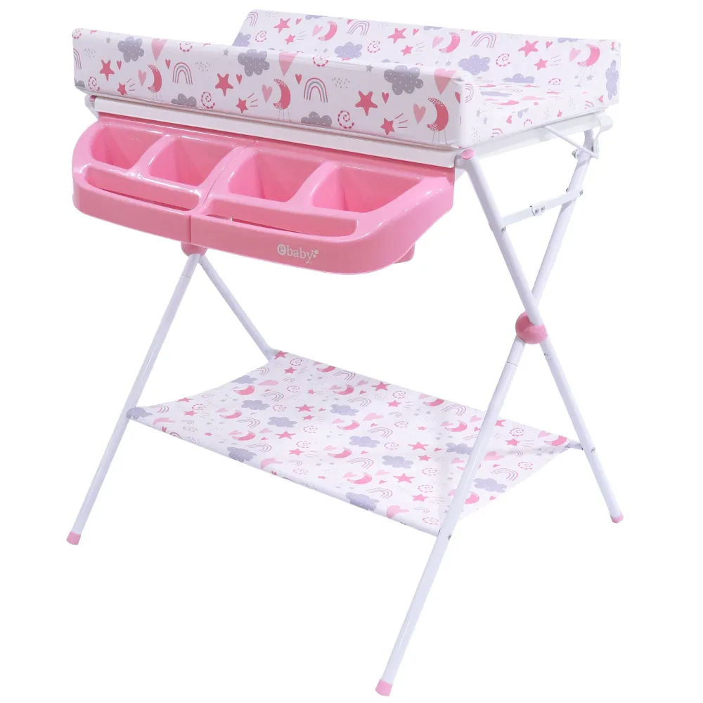 Bañera Cambiador Maxi Eb830-1 Ebaby Rosado