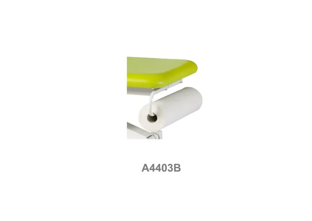 Portarrollos blanco con abrazaderas Ecopostural