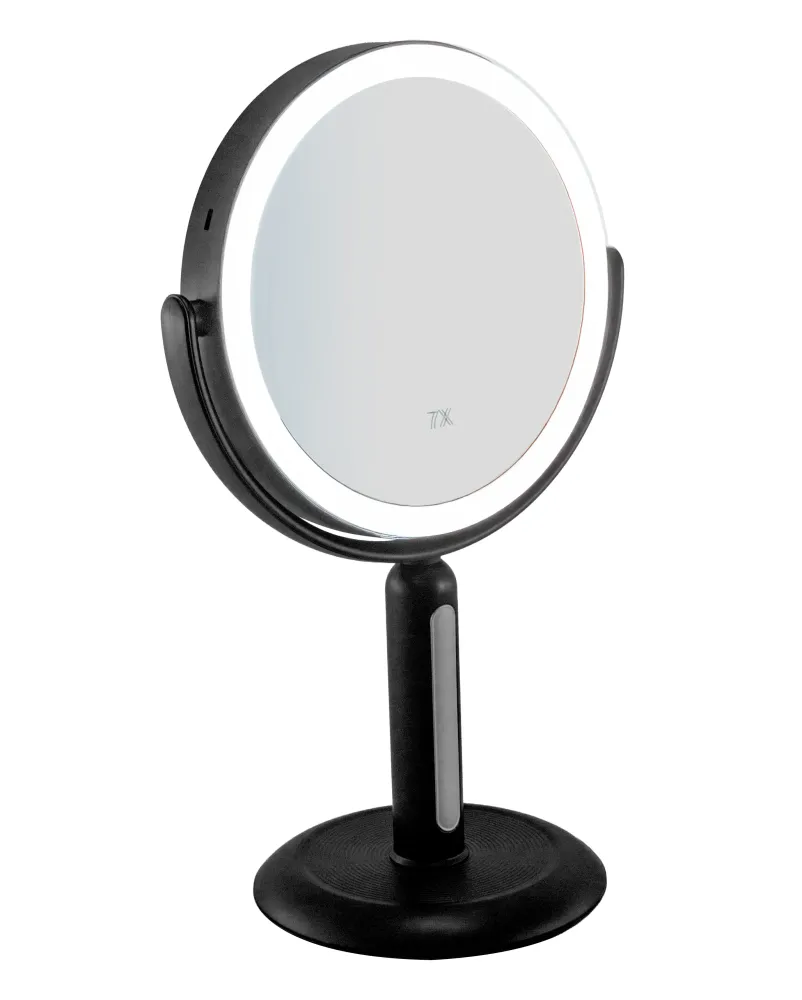 Espejo de escritorio con Luz LED y Aumento 7X Negro