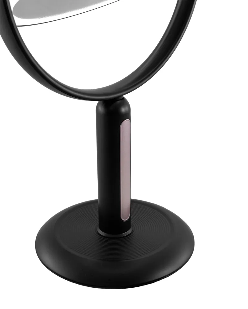 Espejo de escritorio con Luz LED y Aumento 7X Negro