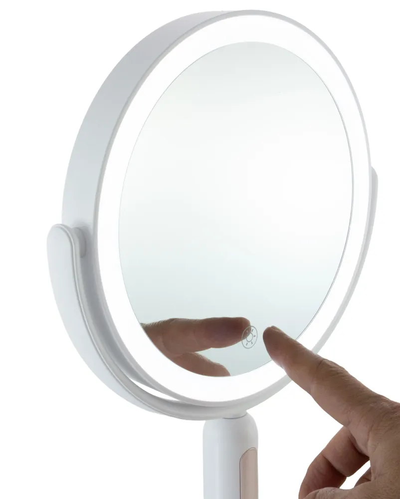 Espejo de escritorio con Luz LED y Aumento 7X Blanco