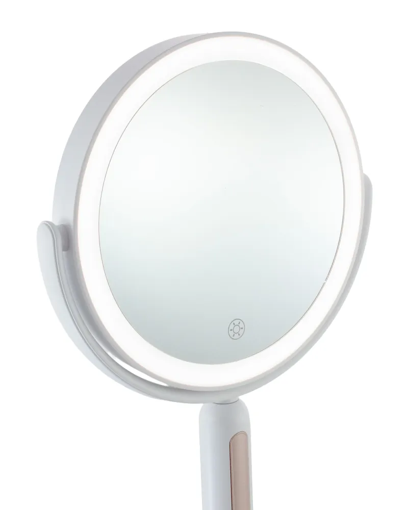 Espejo de escritorio con Luz LED y Aumento 7X Blanco
