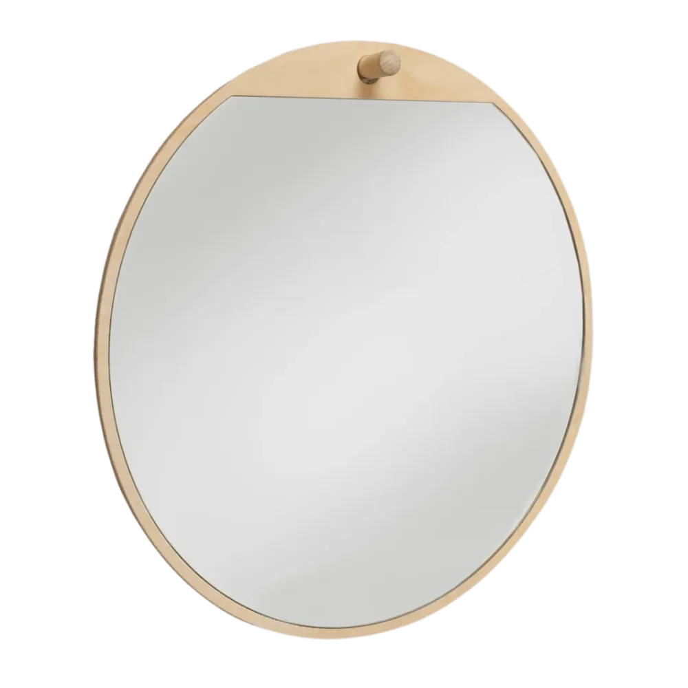 ESPEJO REDONDO DE MADERA CONTRACHAPADA ESSEM DESIGN