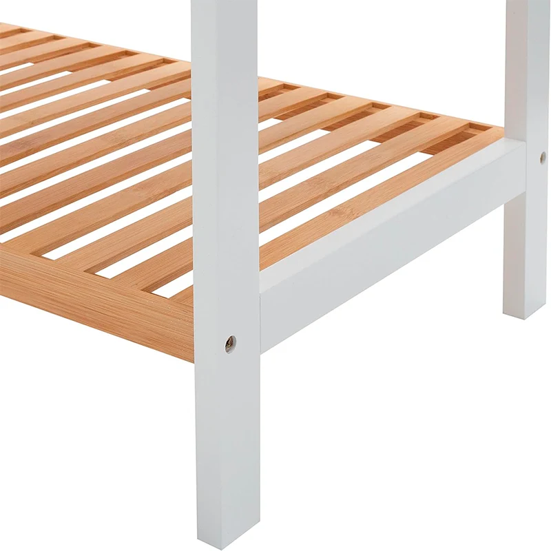 Estante Organizador De Bambu Mueble De Lujo Para Cocina Baño 4 Niveles | Alto 69cm