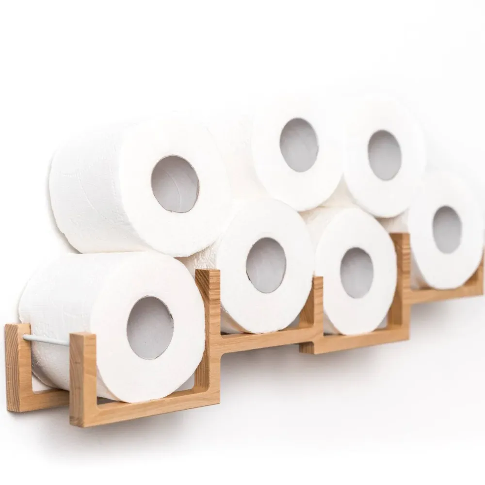 Soporte de papel higiénico BRICKS Natural EWART WOODS Design