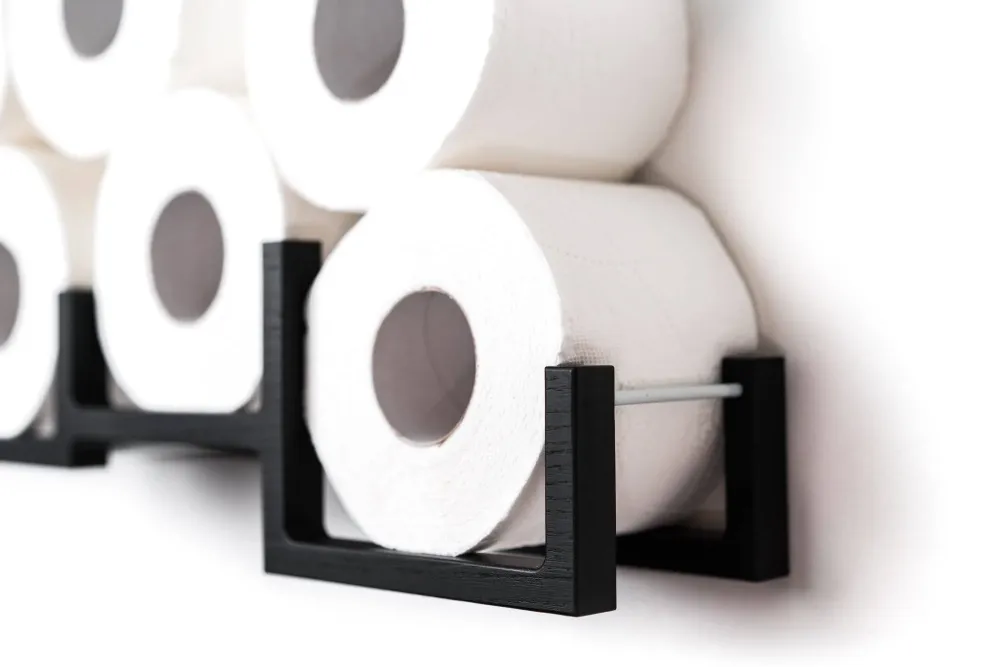 Soporte de papel higiénico BRICKS Natural EWART WOODS Design