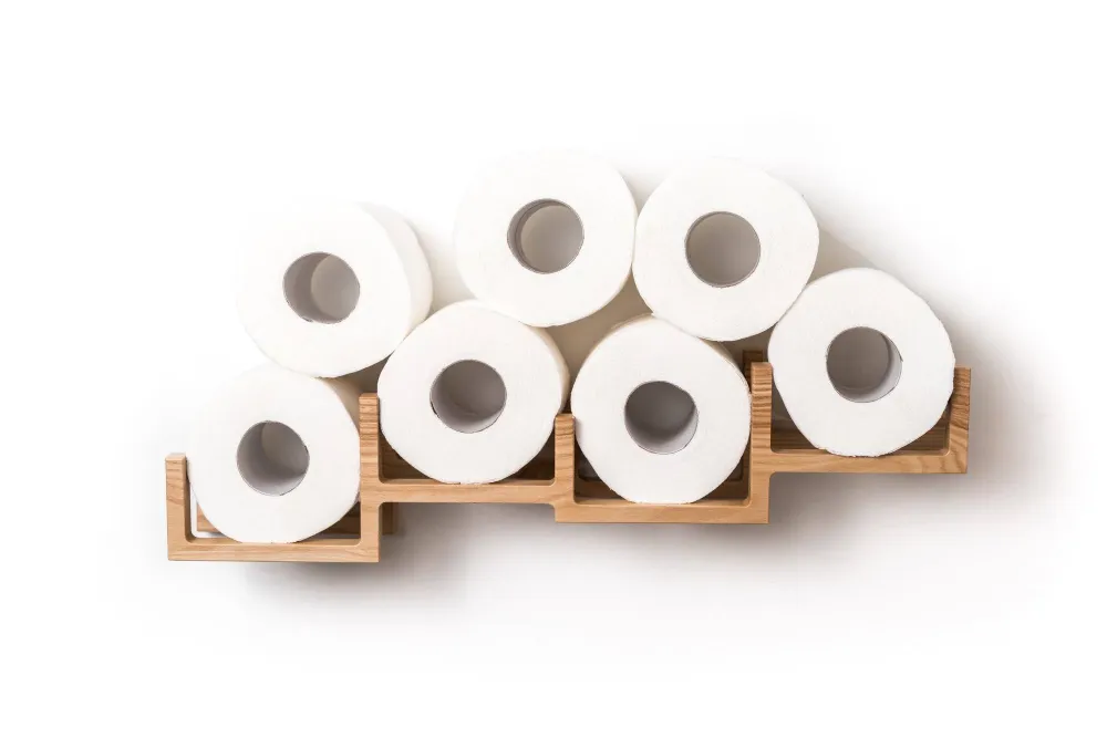 Soporte de papel higiénico BRICKS Natural EWART WOODS Design