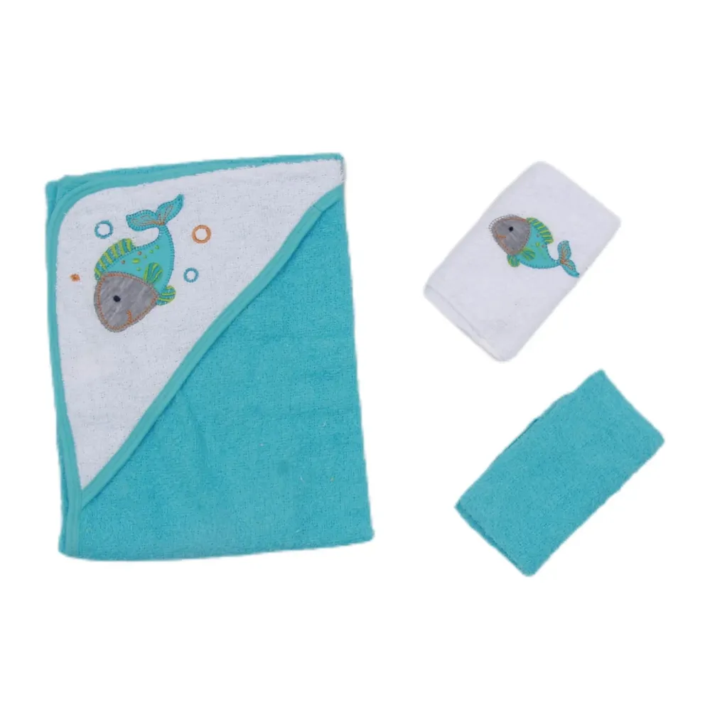 SET TOALLA + 2 FACIALES 1213 FASHION KID Amarillo FASHION KIDS