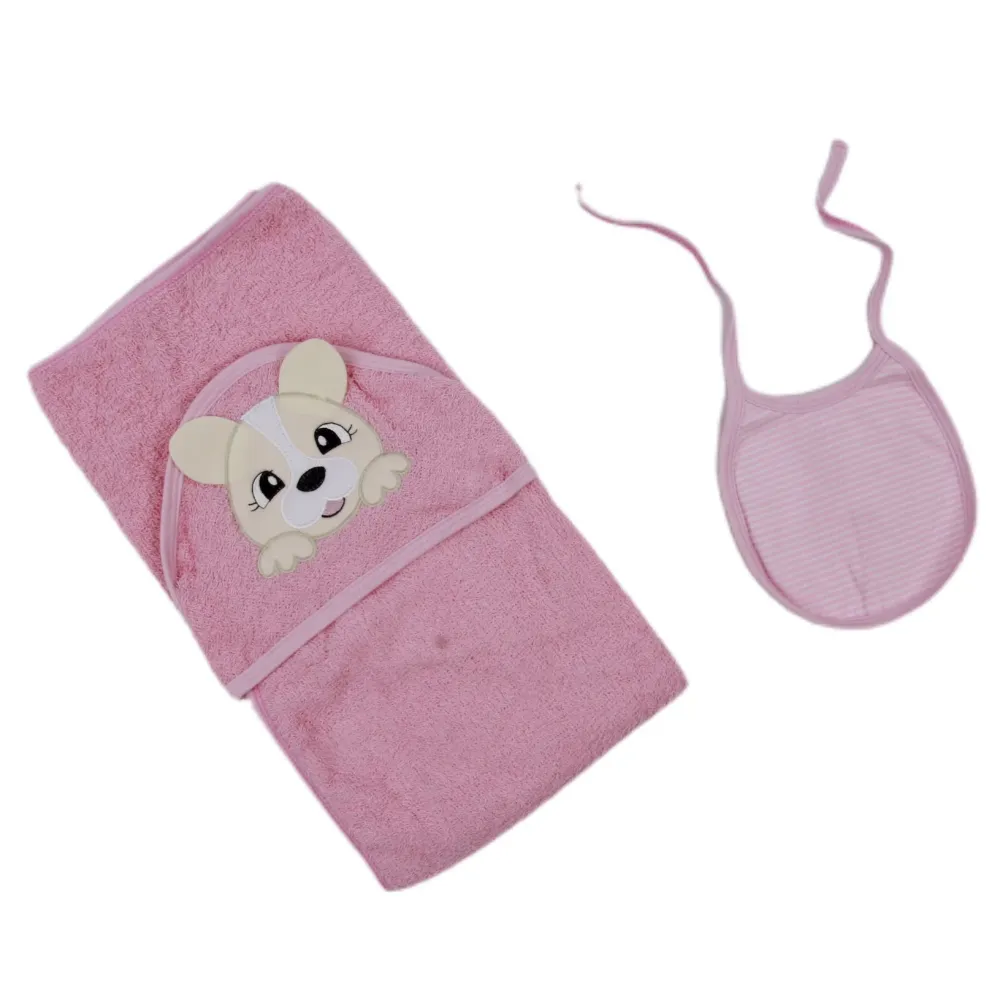 TOALLA + BABERO 1214 FASHION KIDS Amarillo