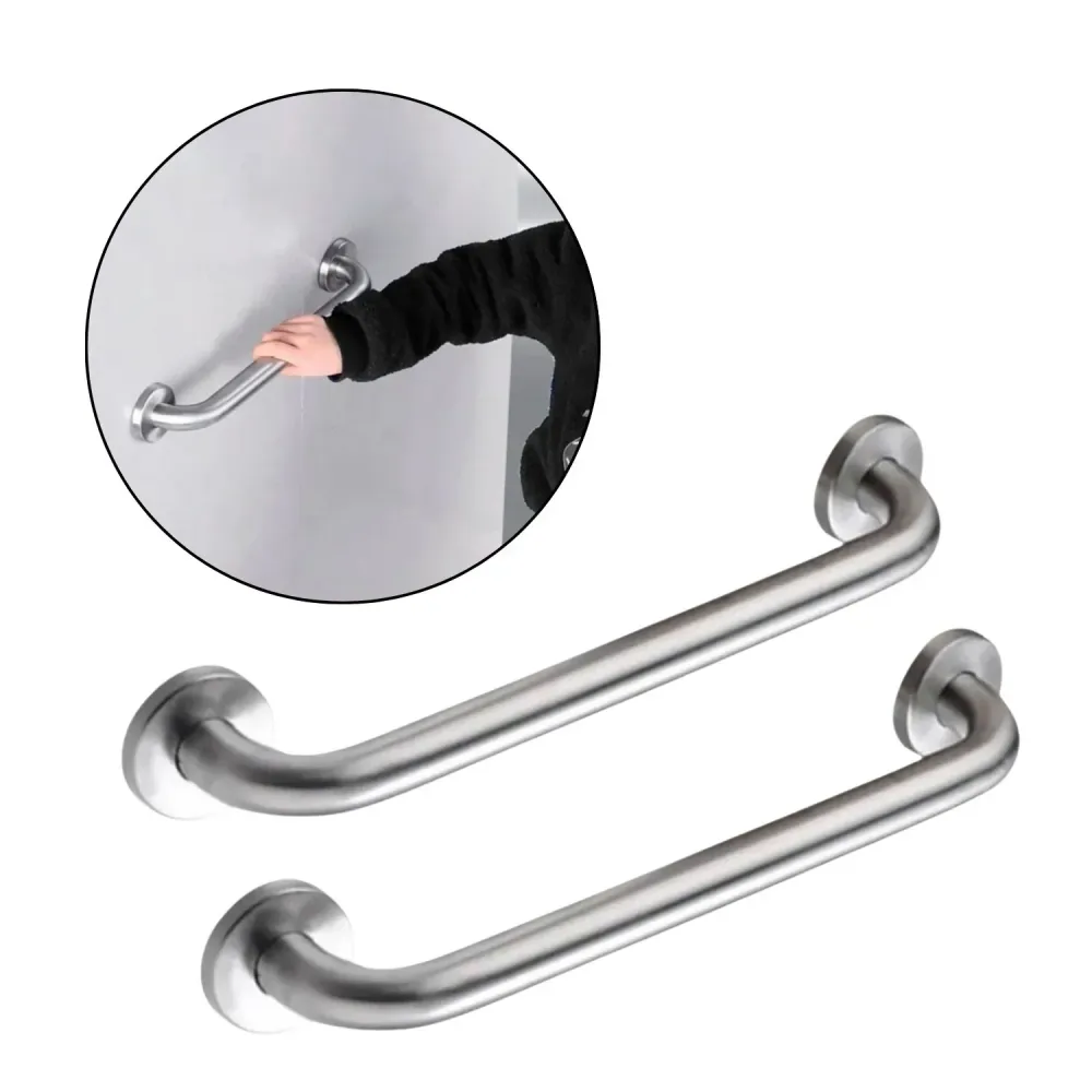 Set 2 Barra Apoyo Ducha Acero Inoxidable 40cm Antideslizante FERMETAL