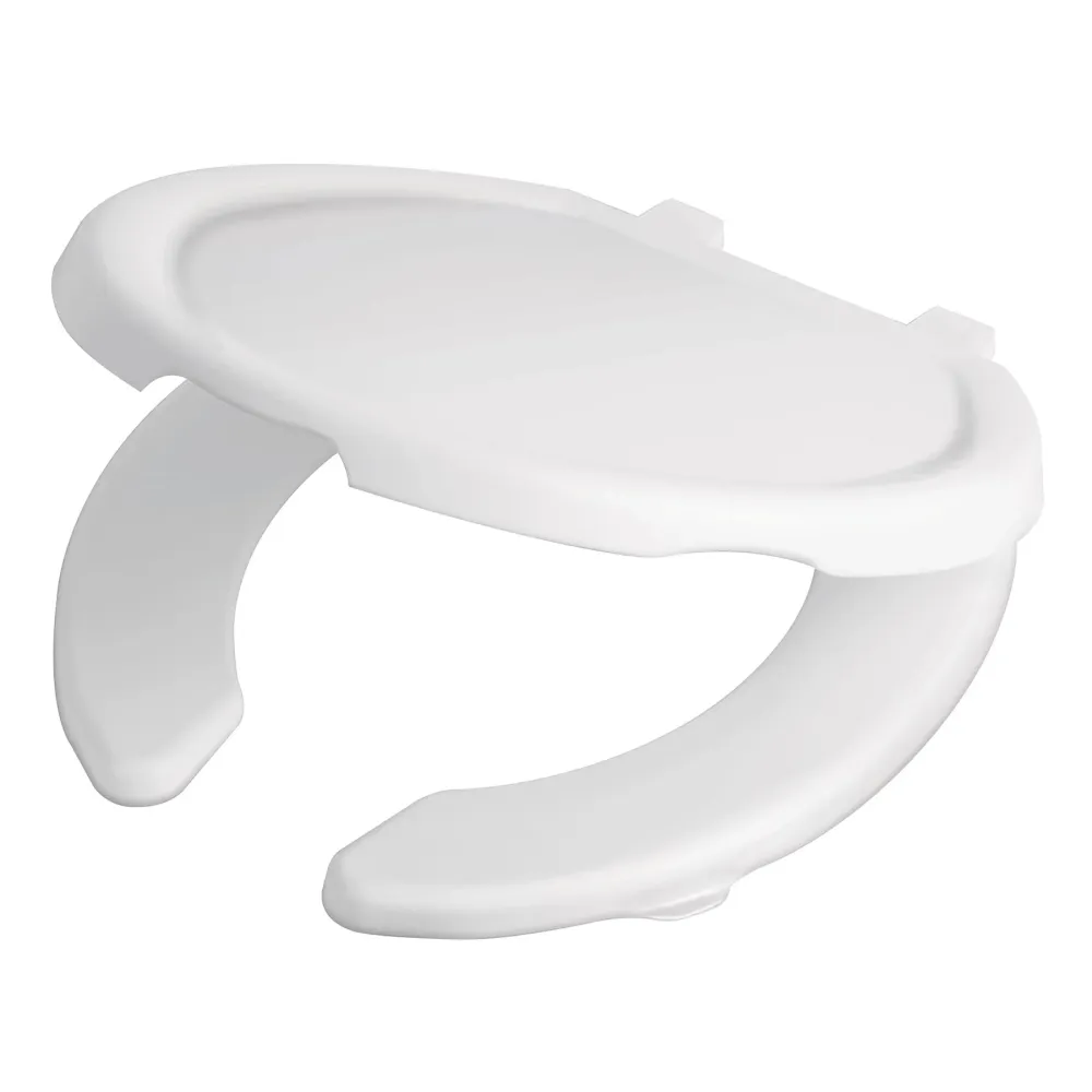 Asiento redondo ligero con tapa para WC, blanco, Foset BASIC